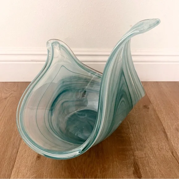 Vetro Eseguito Secondo La Tecnica Dei Maestri Di Murano Glass Bowl Centerpiece